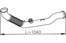 Výfuková trubka DINEX 66140
