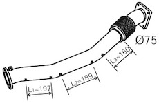 Výfuková trubka DINEX 28295