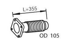 Výfuková trubka DINEX 28203