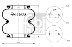 Mech, pneumatické odpružení FEBI BILSTEIN 44628