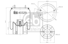 Mech, pneumatické odpružení FEBI BILSTEIN 40329