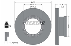 Brzdový kotouč TEXTAR 93308700