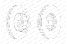 Brzdový kotouč FERODO FCR120A