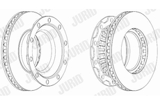 Brzdový kotouč JURID 569141J