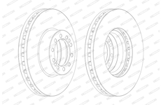 Brzdový kotouč FERODO FCR257A