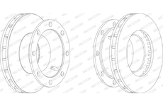 Brzdový kotouč FERODO FCR206A