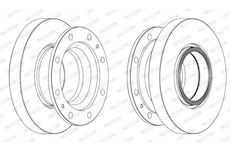 Brzdový kotouč FERODO FCR278A