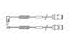 Výstražný kontakt, opotřebení obložení FERODO FAI110