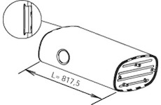 Střední-/zadní tlumič výfuku DINEX 64375
