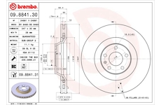 Brzdový kotouč BREMBO 09.8841.31