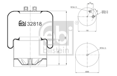 Mech, pneumatické odpružení FEBI BILSTEIN 32818