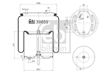 Mech, pneumatické odpružení FEBI BILSTEIN 39859