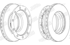 Brzdový kotouč JURID 569267J