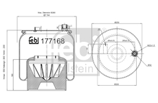 Mech, pneumatické odpružení FEBI BILSTEIN 177168