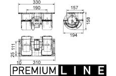 vnitřní ventilátor MAHLE AB 79 000P