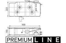 Vyrovnávací nádoba, chladicí kapalina MAHLE CRT 39 000P