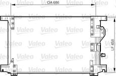 Kondenzátor, klimatizace VALEO 818034