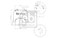 Mech, pneumatické odpružení FEBI BILSTEIN 35672