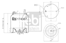 Mech, pneumatické odpružení FEBI BILSTEIN 174367