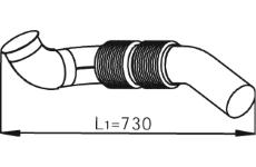 Výfuková trubka DINEX 56124