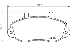 Sada brzdových destiček, kotoučová brzda HELLA 8DB 355 019-321