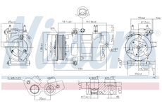 Kompresor, klimatizace NISSENS 890217