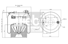 Mech, pneumatické odpružení FEBI BILSTEIN 177169