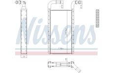 Výměník tepla, vnitřní vytápění NISSENS 707241