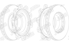 Brzdový kotouč JURID 569022J