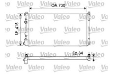 Chladič, chlazení motoru VALEO 732918