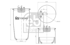 Mech, pneumatické odpružení FEBI BILSTEIN 106548