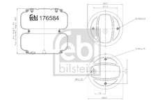 Mech, pneumatické odpružení FEBI BILSTEIN 176581