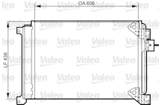 Kondenzátor, klimatizace VALEO 818985