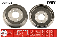 Brzdový buben TRW DB4108