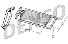 Výměník tepla, vnitřní vytápění DENSO DRR12100