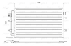 Kondenzátor, klimatizace VALEO 822551