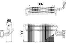 Výparník, klimatizace MAHLE AE 146 000P