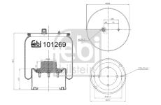 Mech, pneumatické odpružení FEBI BILSTEIN 101269