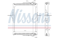 Chladič, chlazení motoru NISSENS 65475
