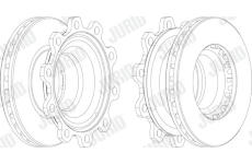 Brzdový kotouč JURID 569022J