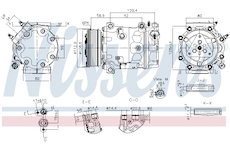 Kompresor, klimatizace NISSENS 890780