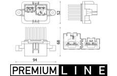 Regulace, vnitřní ventilace MAHLE ABR 109 000P