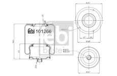 Mech, pneumatické odpružení FEBI BILSTEIN 101266