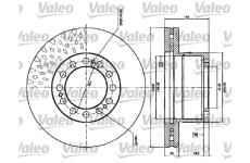 Brzdový kotouč VALEO 187117