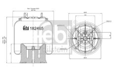 Mech, pneumatické odpružení FEBI BILSTEIN 182465