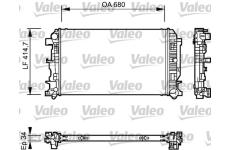 Chladič, chlazení motoru VALEO 735084