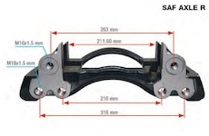 Držák brzdového třmenu (kopyto) WABCO repas CT17914