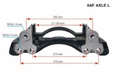 Držák brzdového třmenu (kopyto) WABCO repas CT17915