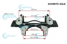 Držák brzdového třmenu (kopyto) WABCO repas CT17919