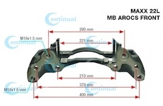 Držák brzdového třmenu (kopyto) WABCO repas CT17922